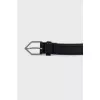 Black leather belt