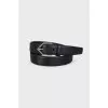 Black leather belt