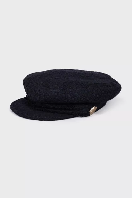 Wool and cashmere cap