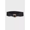 Leather and textile belt