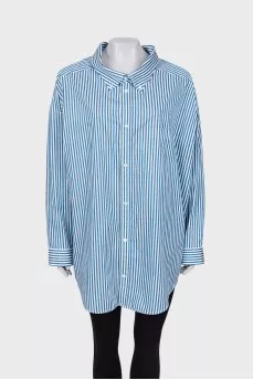 Striped shirt dress