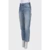 Blue button down jeans
