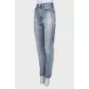 Light blue ripped effect jeans