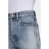 Light blue ripped effect jeans