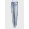 Light blue high waist jeans