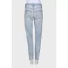 Light blue high waist jeans