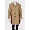 Beige shift coat