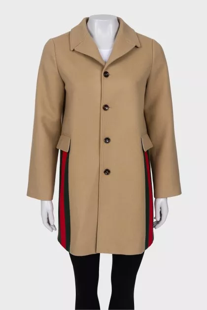 Beige shift coat