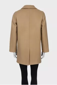 Beige shift coat
