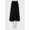 Wool midi skirt