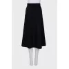 Wool midi skirt