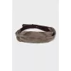 Combined leather belt