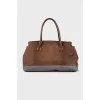 Two-tone embossed bag