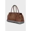 Two-tone embossed bag