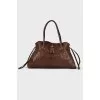 Brown leather bag