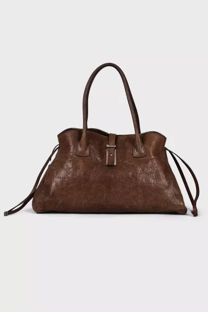 Brown leather bag