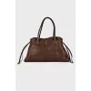 Brown leather bag