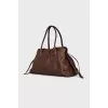 Brown leather bag