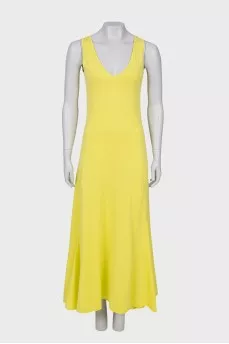Yellow maxi dress