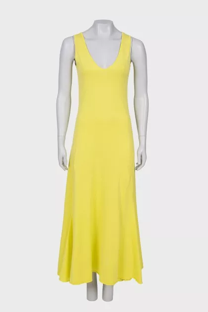 Yellow maxi dress
