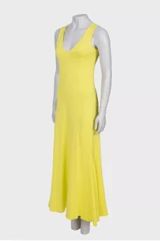 Yellow maxi dress