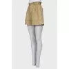Tan high waist shorts
