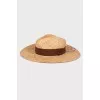 Straw hat with chain
