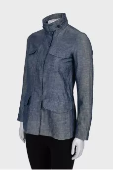 Blue jacket with pockets