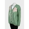 Green cardigan with tag