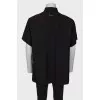 Men's black oversized shirt