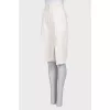 White bermuda shorts with tag