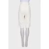 White bermuda shorts with tag