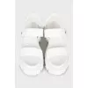 White sandals with chunky soles
