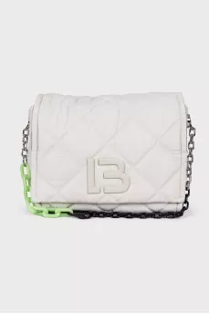 Quilted satchel bag