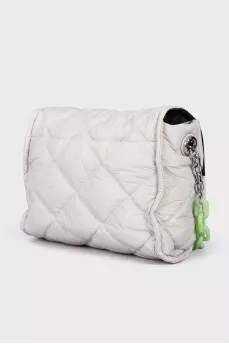 Quilted satchel bag