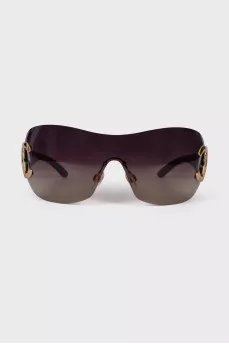 Brown sunglasses mask