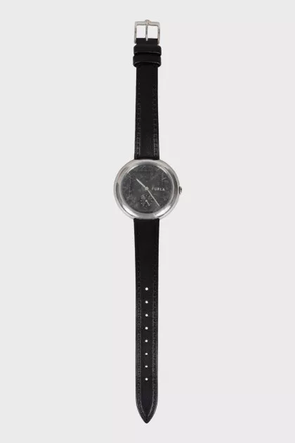 Black stainless steel watch