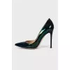 Composite patent leather shoes