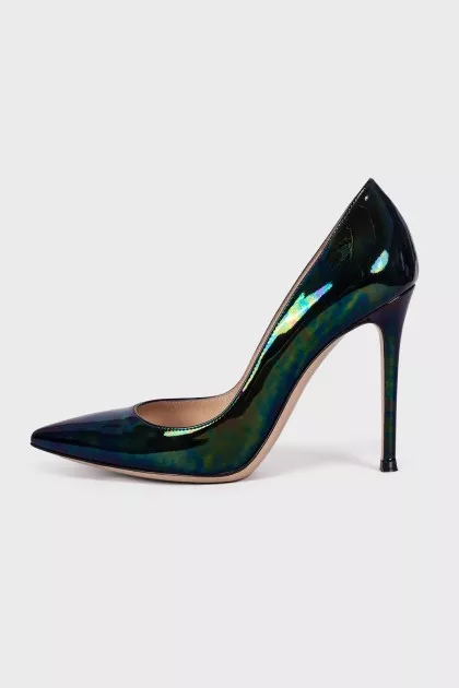 Composite patent leather shoes