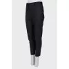 Slim fit wool trousers
