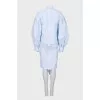 Light blue shirtdress