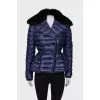 Short down jacket with fur
