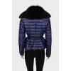 Short down jacket with fur