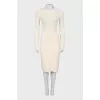 Milk wool dress