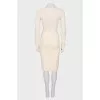 Milk wool dress