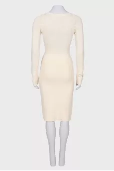 Milk wool dress
