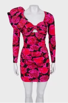 Draped mini dress