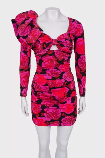 Draped mini dress