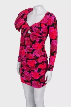 Draped mini dress