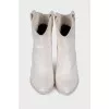 White leather сossacks